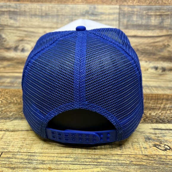 Chicago White Sox Mens Trucker Hat Blue Snapback Retro Logo Baseball Cap - Picture 4 of 7